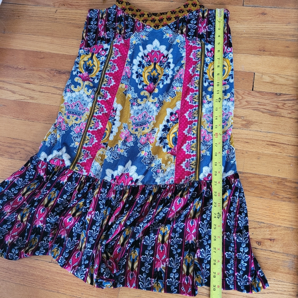 Anthropologie Zadie Velvet Slip Mini Dress Small Boho Festival - Picture 16 of 16